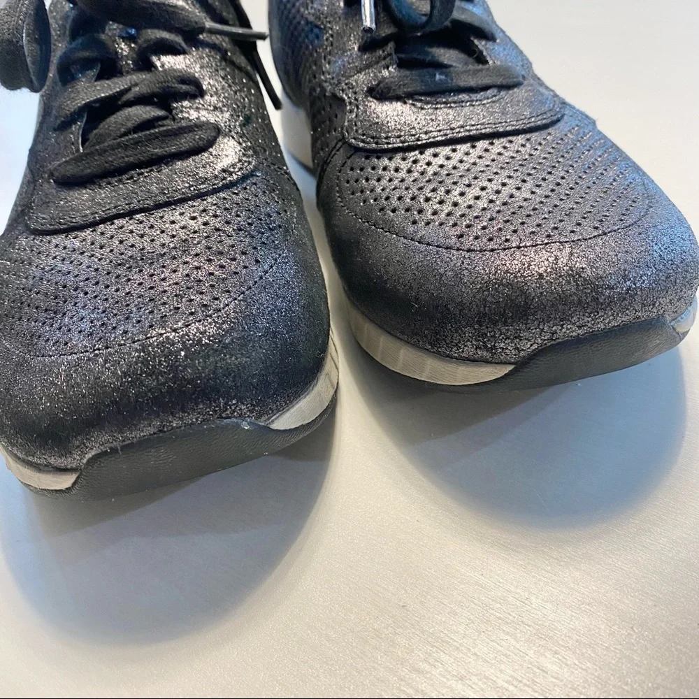 Dansko Christina Black Metallic Suede Athletic Oxford - Picture 6 of 10